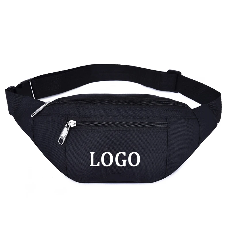 

kalanta Low MOQ Stock Fanny Pack Custom Logo Printed Men Women Nylon Passport Cover National Buckle Strap Waist Bag