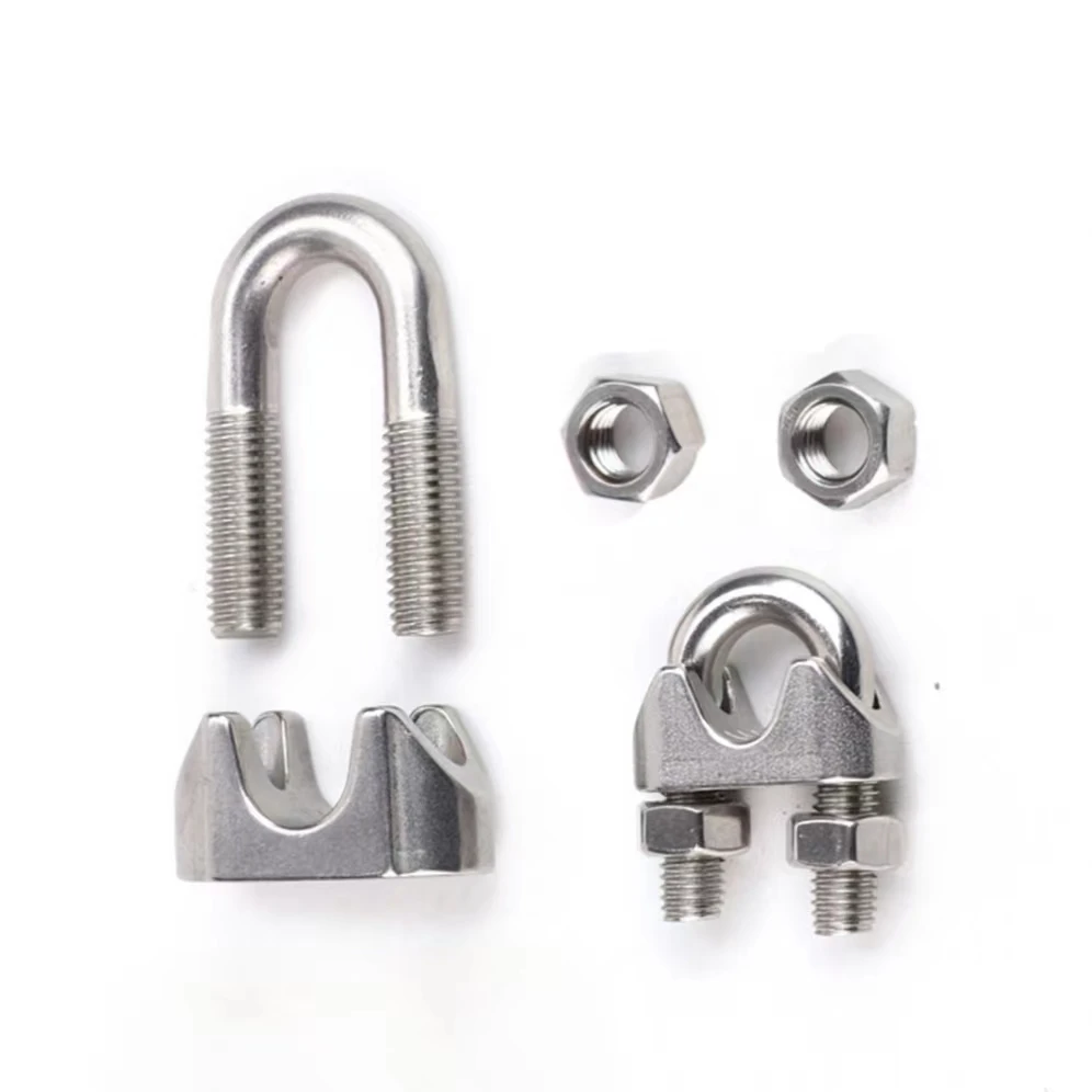 

Stainless Steel Wire Rope Cable Clip Clamp U Bolt Saddle Fastener