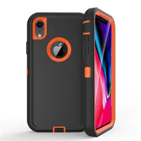 

TPU+PC Armor Robot Series Shockproof Defender Case For iphone X Xs Max Xr 6 7 8 Cover phone Case