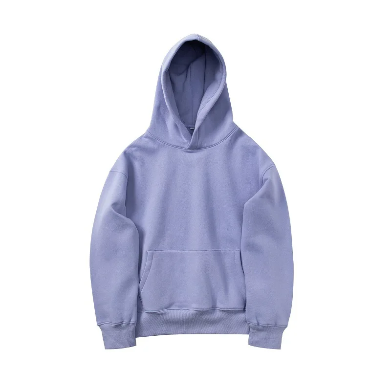 

Custom Mens 2021 Winter Plain Premium Cotton Plus Size Pullover Hoodies Solid Color Oversize Fashion Drop Shoulder Hoodies