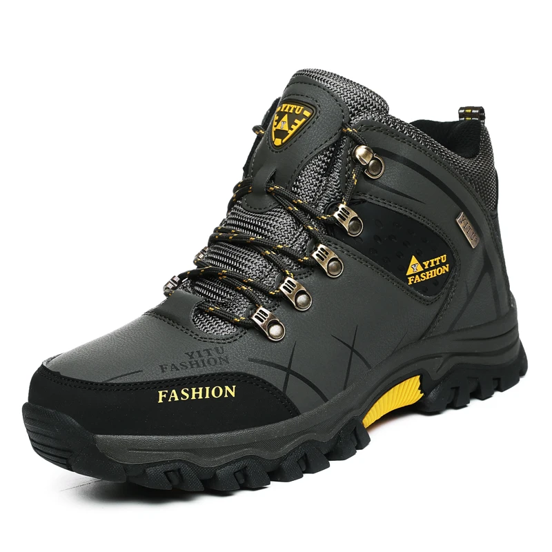

Men's Boots Winter Waterproof Leather Outdoor Hiking Shoes Plus Size, Request