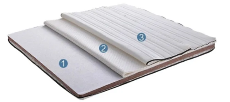 Wholesale 100% Natural Coconut Coir Mattress Factory Price Spring Mattress Latex Mattress