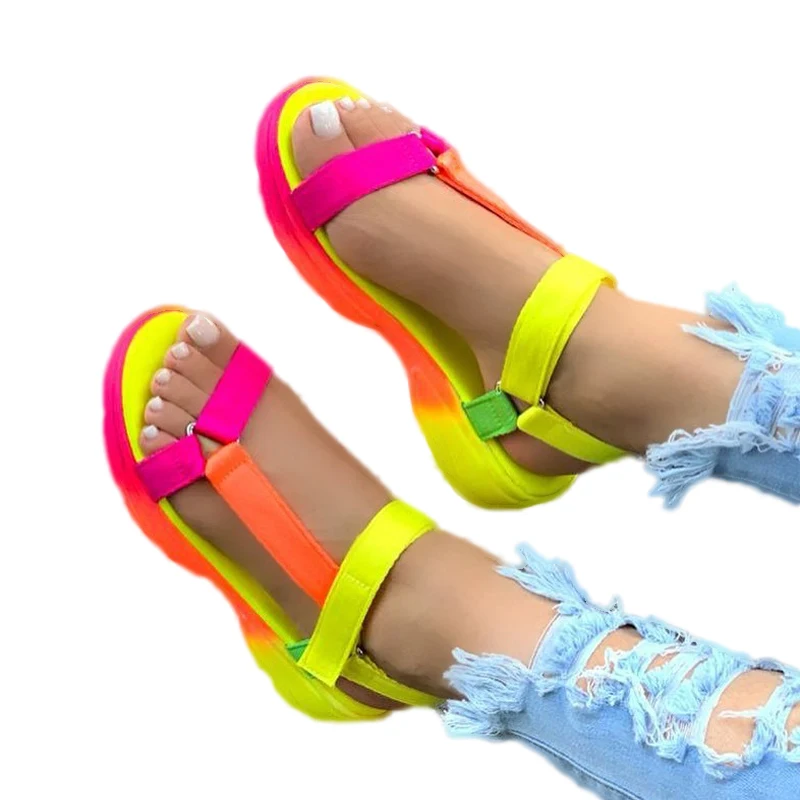 

Wholesale Custom Logo sandals for women and ladies latest design Women Plain Slide Sandal, Red,pink,yellow,