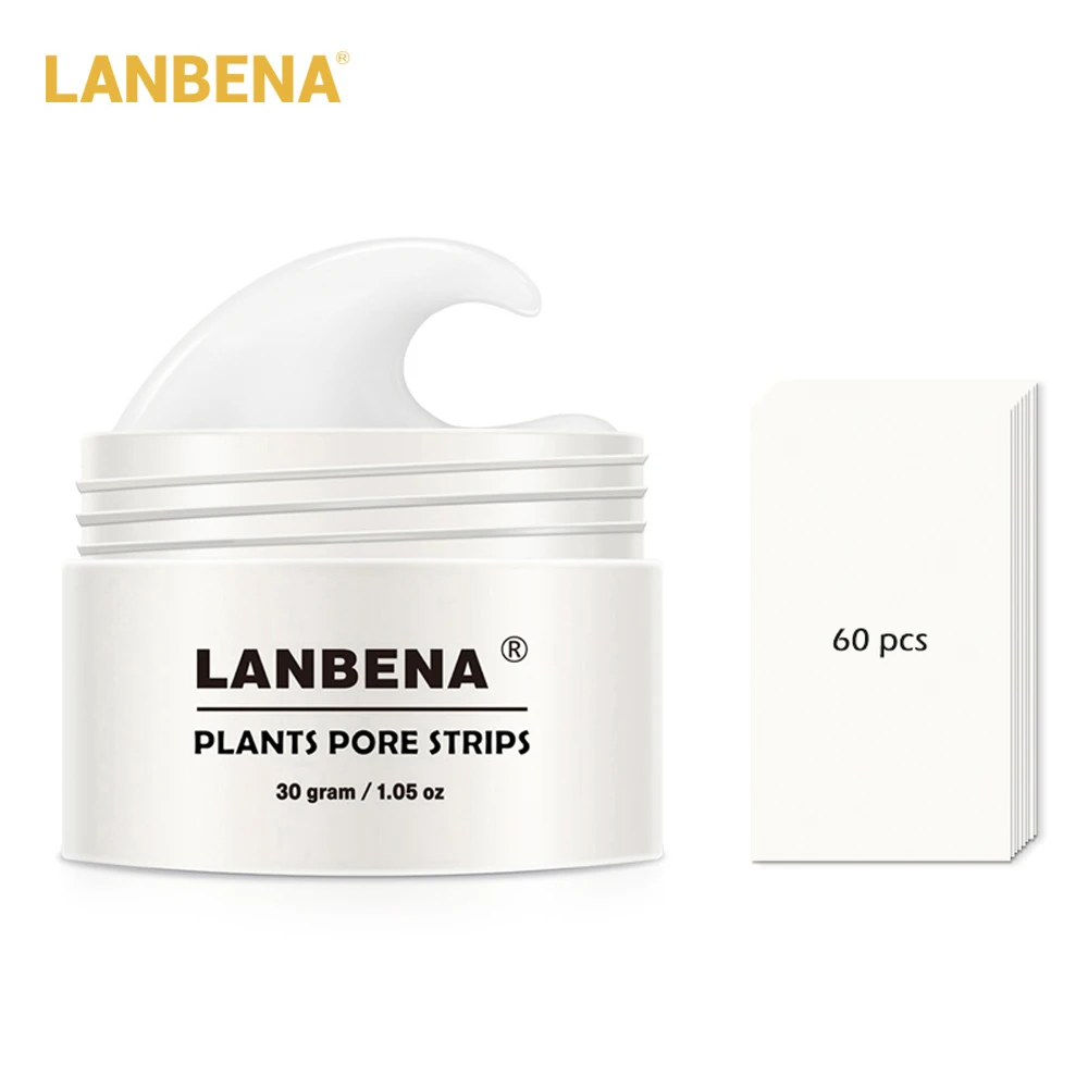 New LANBENA Unisex Blackhead Remover Nose Face Mask Pore Strip Black Mask Peeling Acne lack Deep Cleansing Skin CareTreatment B