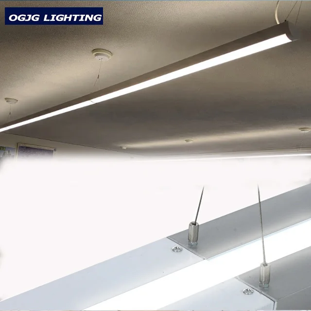 OGJG up and down tube pendant lamp linear suspended 2ft 4ft 5ft led linkable shop light