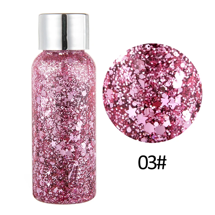 
Chunky Body Glitter for Art Sequins Laser Flash Powder Face Glitter Shimmer Shine UV Body Paint Festival Hair Glitter Cosmetic 