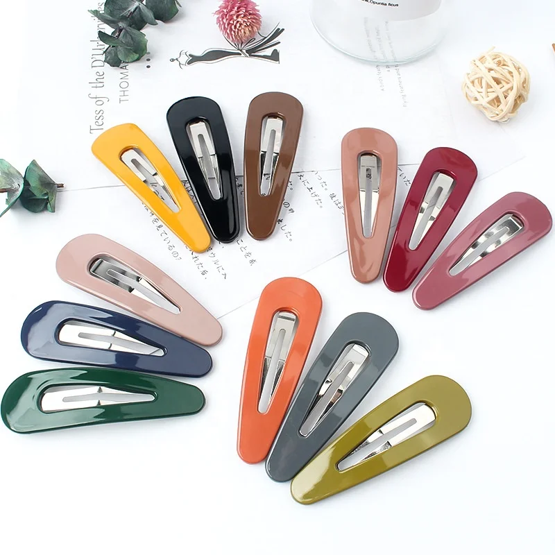 

Korean Jewelry Wholesale Cute Hairpin Girl BB Clip Color Droplet Clip Hairpin sweet Child for kid