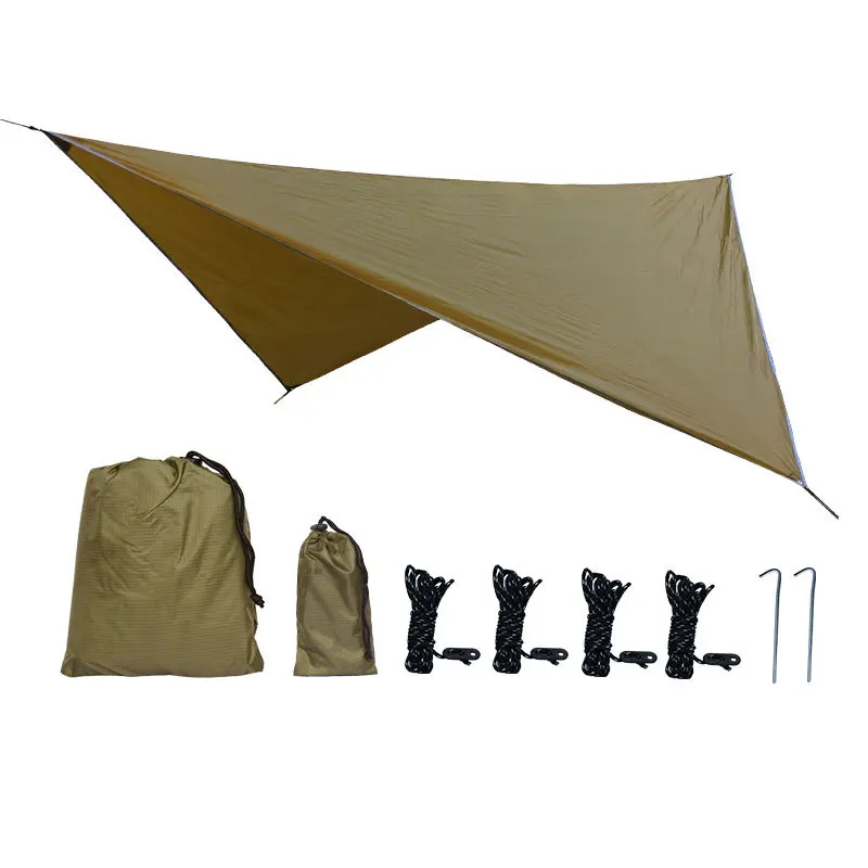 

3*3m Rhombus 3-4 persons portable outdoor family party picnic BBQ ultralight waterproof sun shelter tent hammock rain fly tarp, Customized color