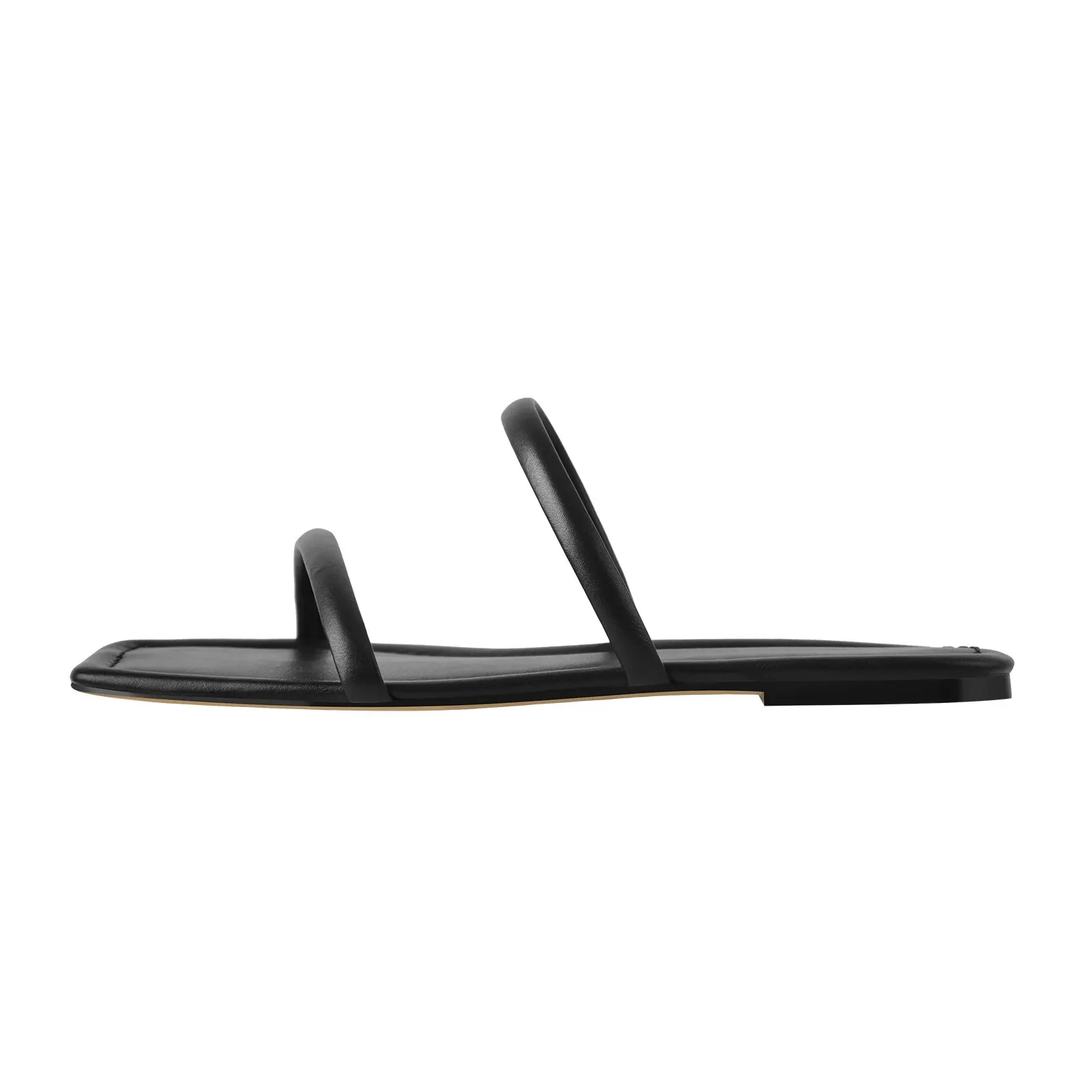 

Black Band Flat Sandals Mules For Women