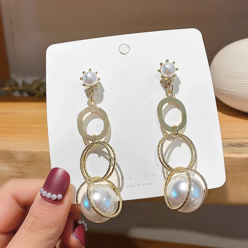 

new statement pearl drop earrings fashion wholesale