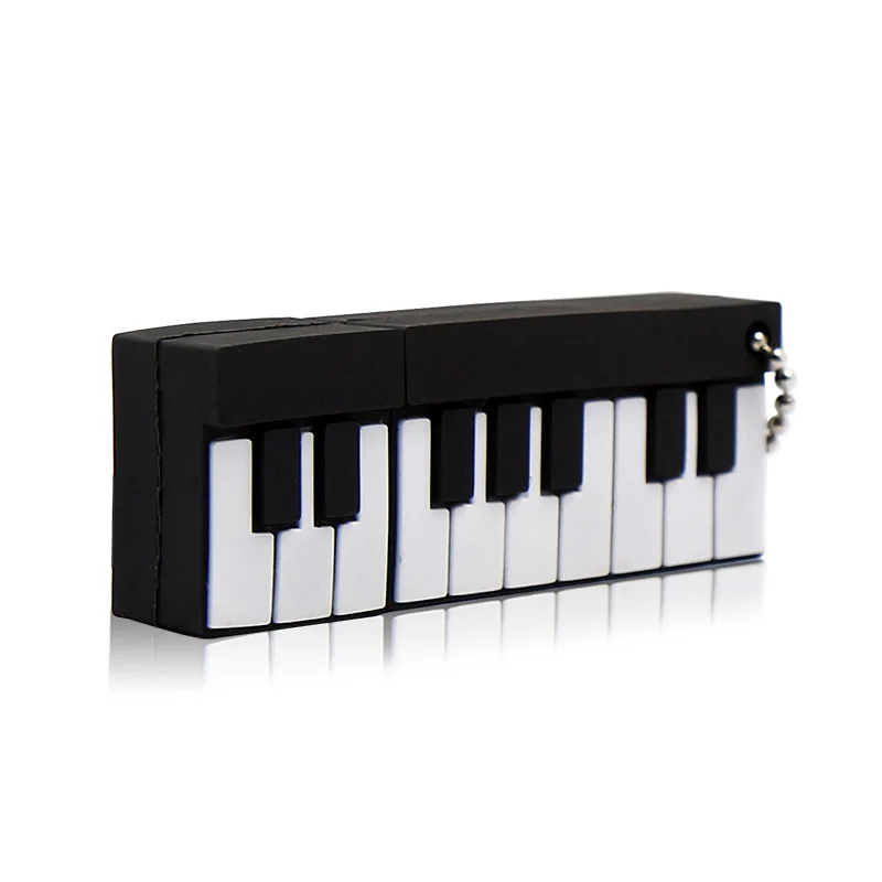 

Factory Price Real Capacity 16GB Soft Rubber Custom PVC Pen Drives 2D 3D Piano Shape USB Flash Drive