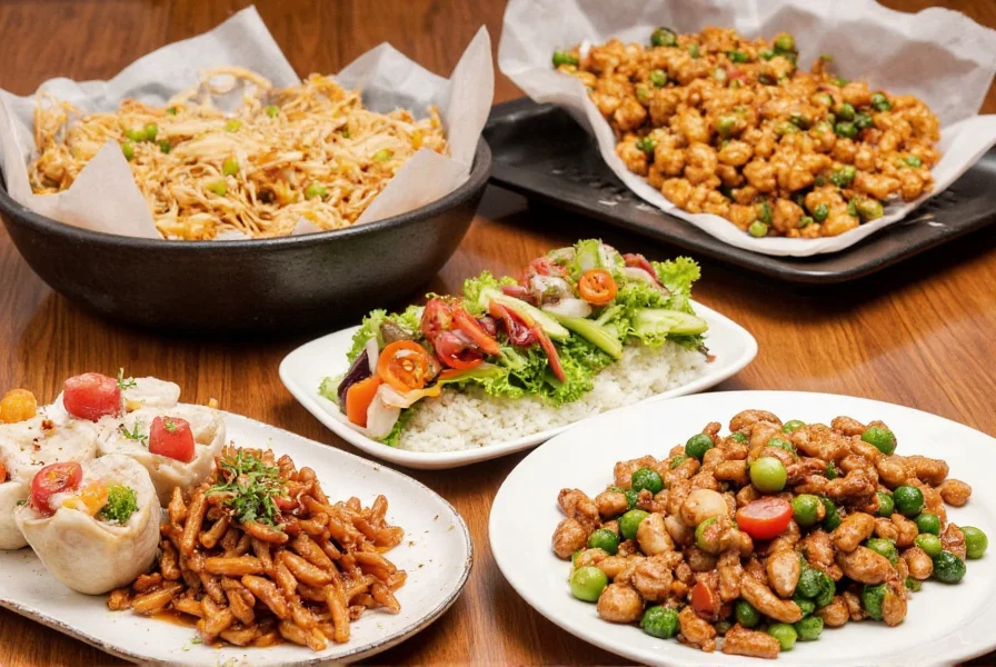 Selection of popular Asian dishes available at alternative restaurants near Scotch Plains