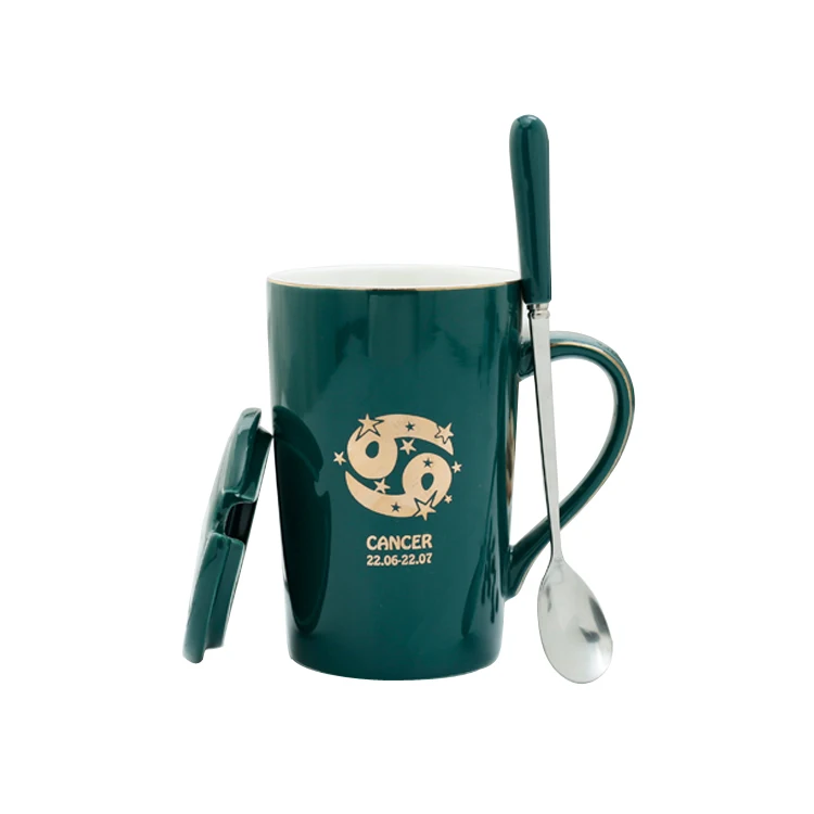 

Creative 12 constellation coffee ceramic mug breakfast men's and women's family drinking cup office coffee cup
