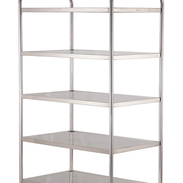 
Detachable Stainless Steel Hotel Room Guest Supplies Service Serving Trolley Cart 