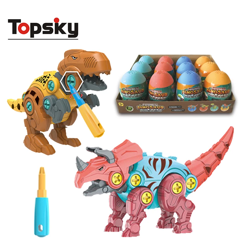 Plastic Dinosaur Toys Kids Take Apart Animals Toys DIY Puzzle Toy YU 
