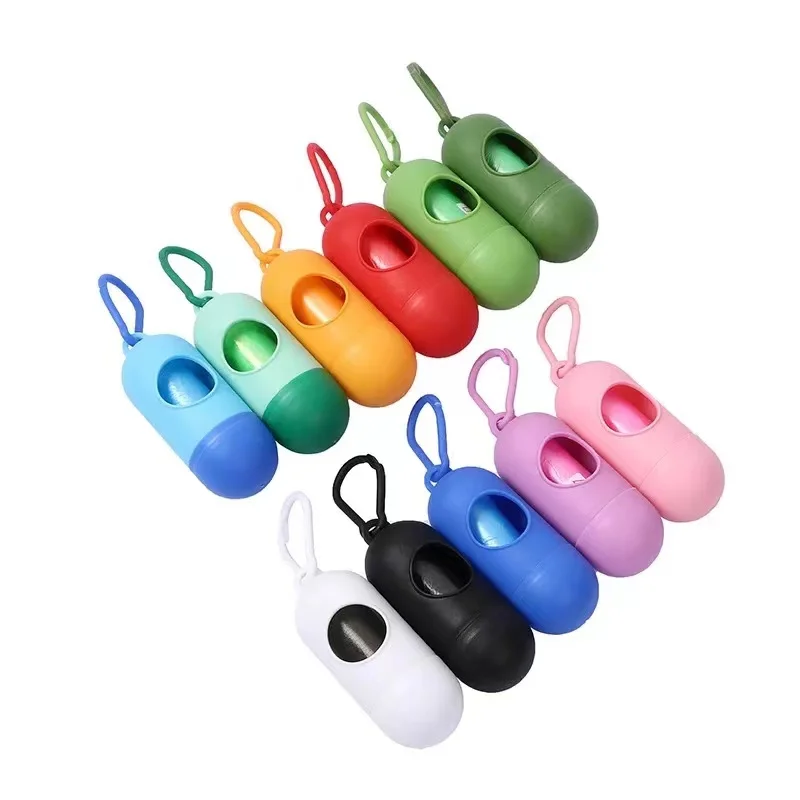 

Customizable Pet Poop Bag Portable Garbage Distributor for Dog Walking Small and Portable, Customized color