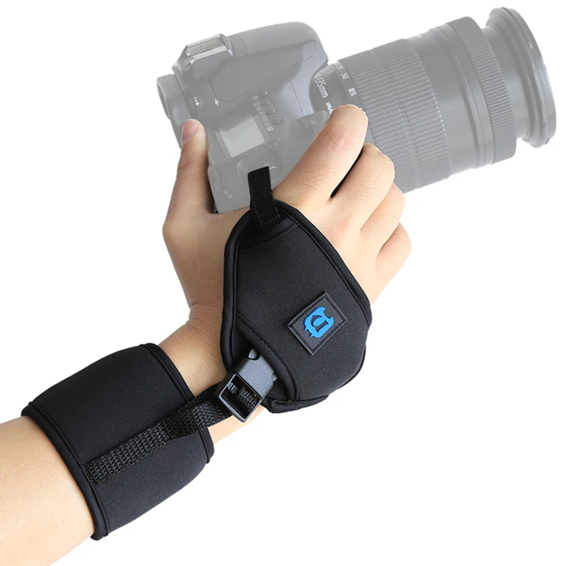 

New designs PULUZ Soft Neoprene Hand Grip Wrist Strap with 1/4 inch Screw Plastic Plate for SLR / DSLR Cameras