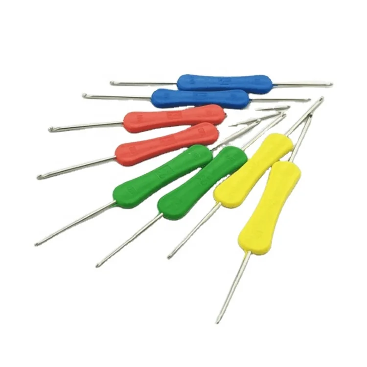 

Wholesale Sewing Knitting Tool Accessory Knitting Needles Double Heads Plastic Handle Crochet Hook, May vary to the stock