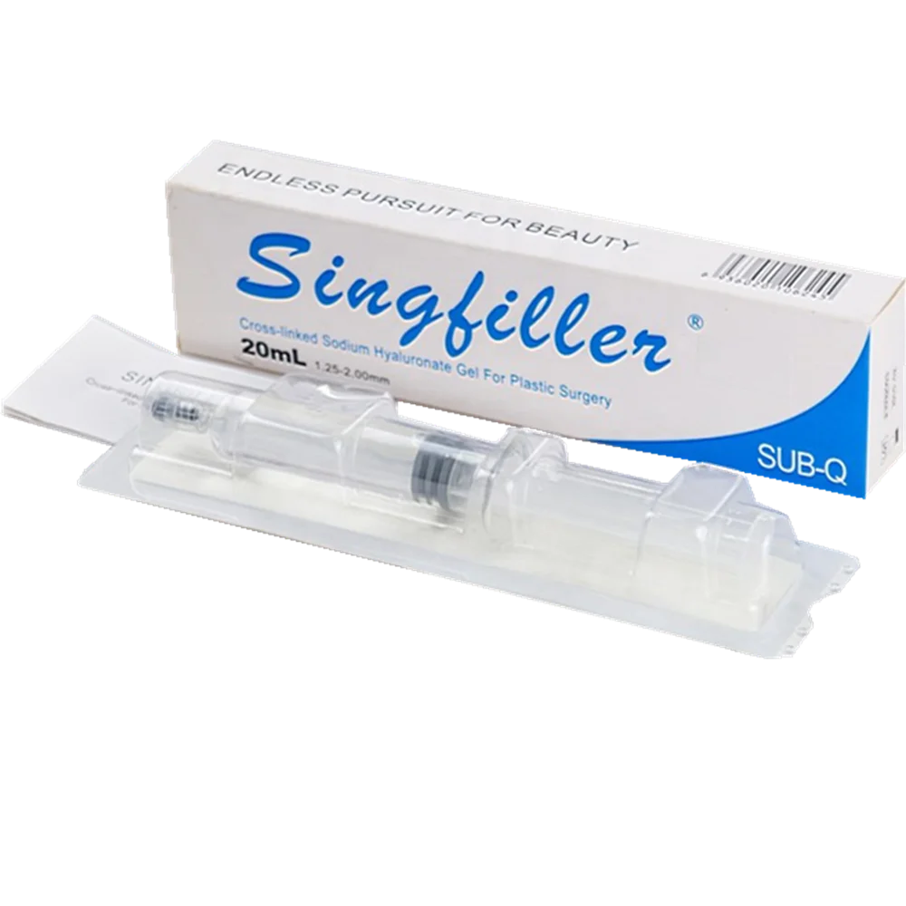 

cross-linked injectable hyaluronic acid for face shaping, nasal plastic surgery, breast/hip implants SUB-Q 20ML