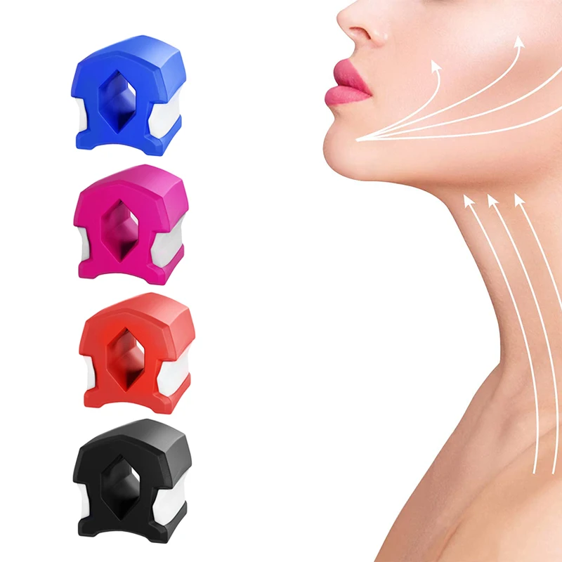 

Face jaw exerciser chin neck toner equipment face cheek contour lifting masseter exerciser fitness silica ball tool, Customized color
