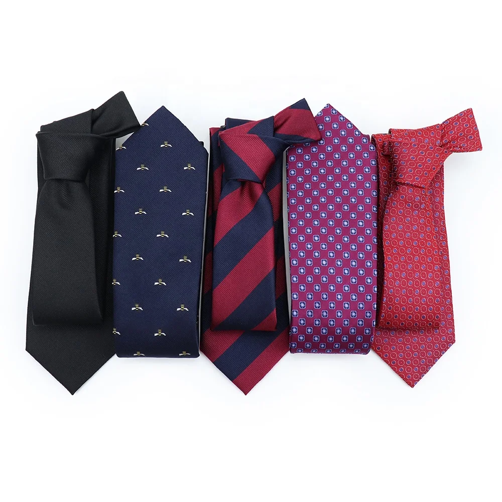 

XINLI Neckwear China Custom Designed Silk Woven Jacquard Ties Multicolor Pattern Gift Accessories Mens Tie Set Necktie Set