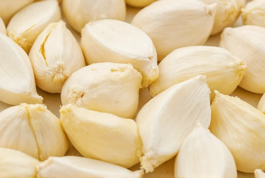 Various garlic forms with measurement equivalents