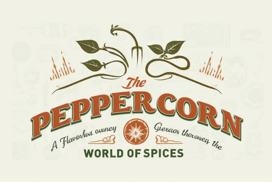 peppercorn logo a flavorful journey through the world of spices