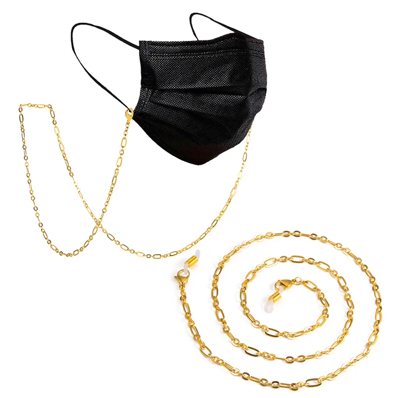 

Stainless Steel Necklace Mask Chain Lanyards Eyeglass Lanyard With Lobster Clasp Mask String Holder Neck Hanging Men Sunglasses