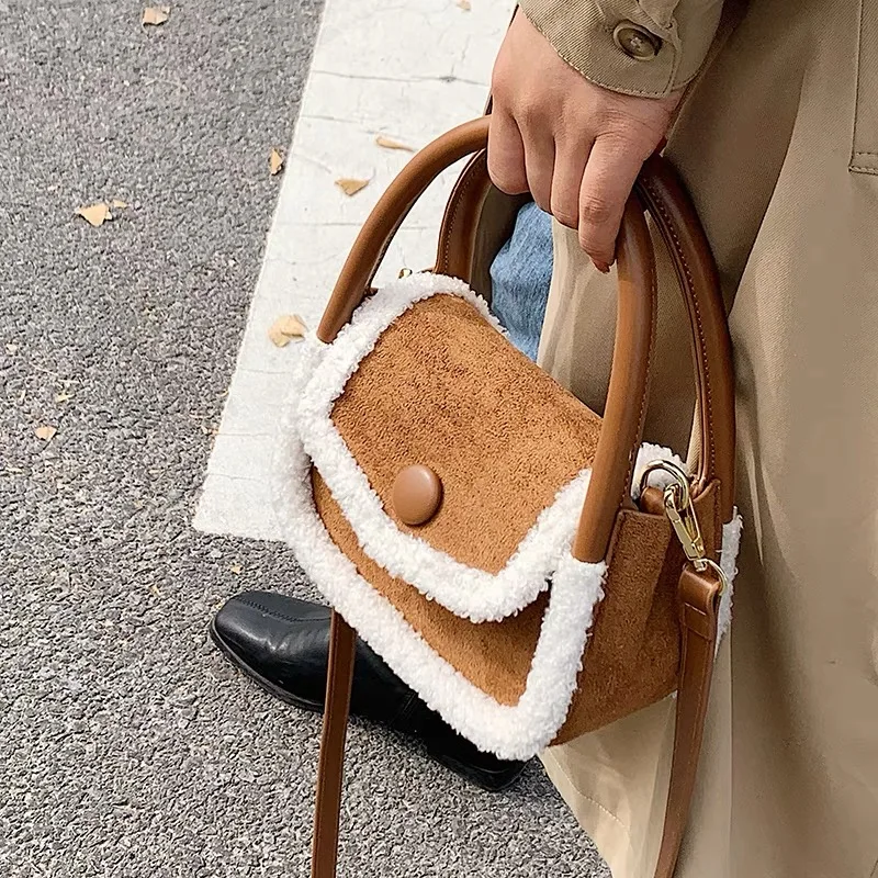 

Handbags Purses And Women Luxury Designer Famous Brands Bags Ladies Custom Fashion Trends Genuine Leather Women's Fur Handbag