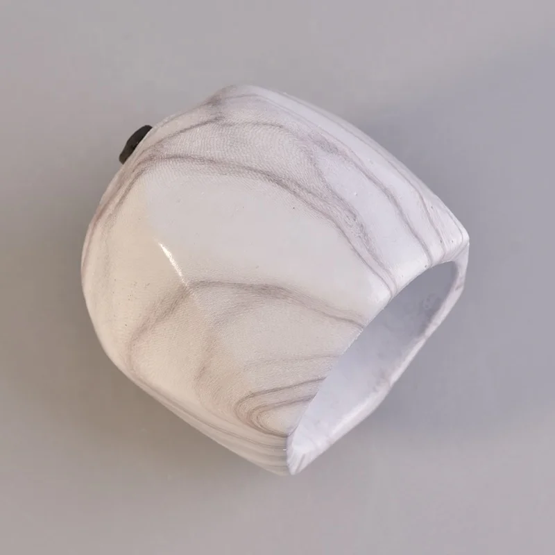 Geo cut cement candle jar making supplies