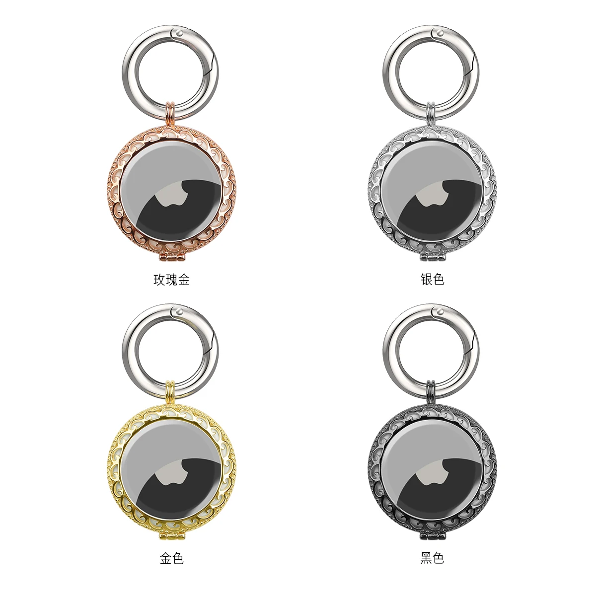

for air tags Accessories protective case for Apple airtags smart leather PU Silicone keychain hang tags keyring case airtags, Black,brown,gray ,pink red etc