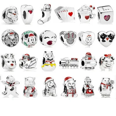 

Factory wholesale sterling silver 925 charm beads suitable for pandora bracelet sterling silver charm beads