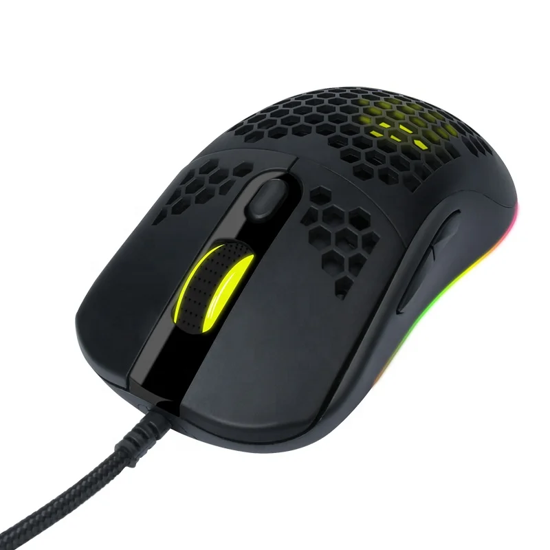 

Amazon New Product 6400DPI Optical Wired Mouse Gaming 6 Button Colorful Computer USB Wired Gaming Mouse, Multi-colors