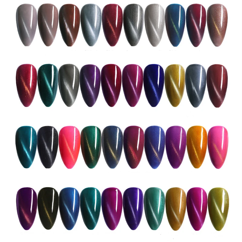 

Private Label Led Chameleon Magnetic Finger Crystal Art Color Reflecting 9D Uv Cat Eye Gel Polish, Rich and vivid colors