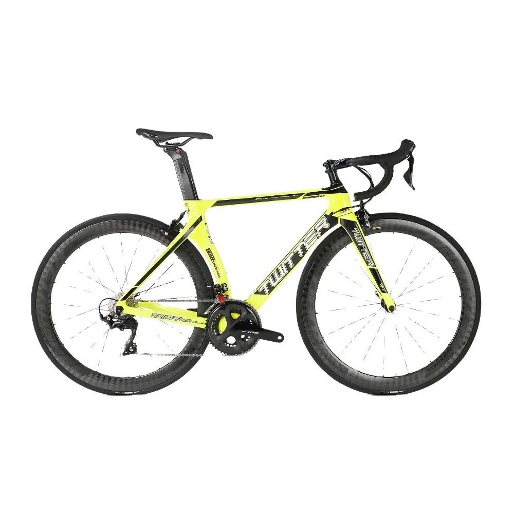 

New TWITTER All 105/R7000 22 Speed Transmission System Full Carbon 22 Speed Road Bicycle Bike Carbon Wheel Twitter R7000 Bicycle