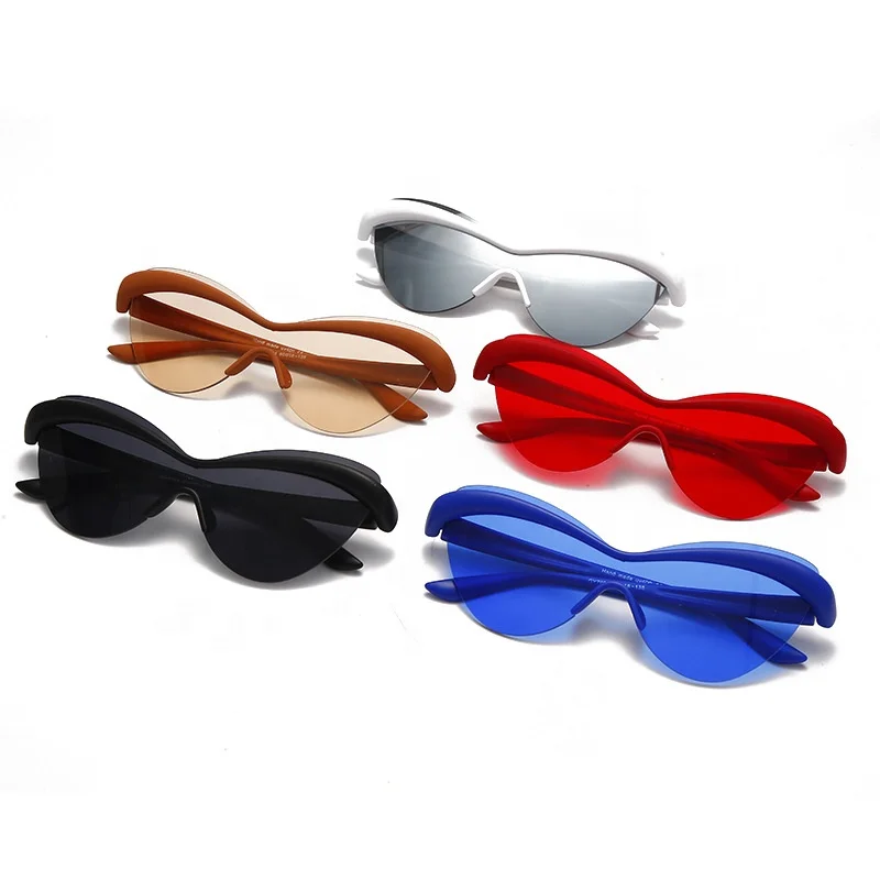 

Frameless Siamese Jelly Candy Color Glasses For Men Women, Colors