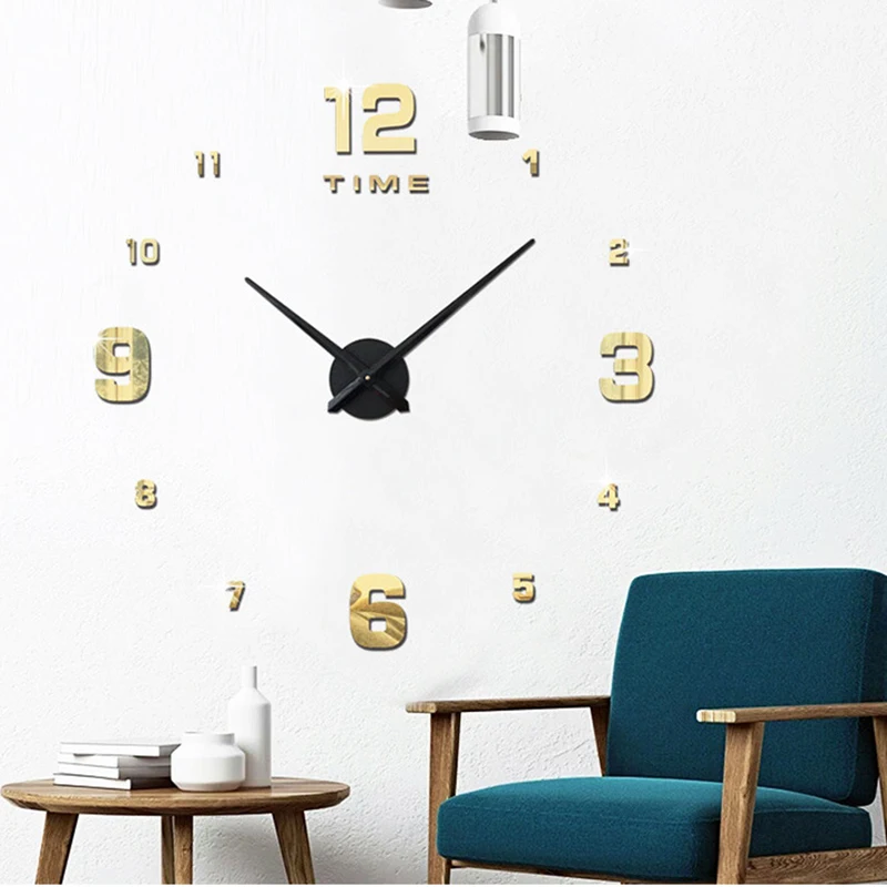 

odm/odmmodern wall clockLarge Acrylic Mirror Wall Clocks ForClock Wall 3D Sticker Home Decorative reloj de paredreloj de pared