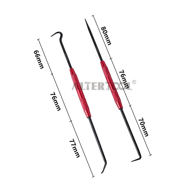 

Low Price 2 Sets of Double-headed O-Ring Seal Ring Gasket Puller Remover Pick Hooks Repair Tools for Car