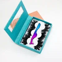 

Bulk Wholesale Private Label 6D Strip False Eyelash 3 Pairs Siberian Mink Eyelash Book 25mm 5D 3D Mink Eyelashes Eye Lashes