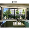 Long Life Expectancy DJYP W112A Anti Water Easy Maintenance Aluminum Window With Screen Frame Kit