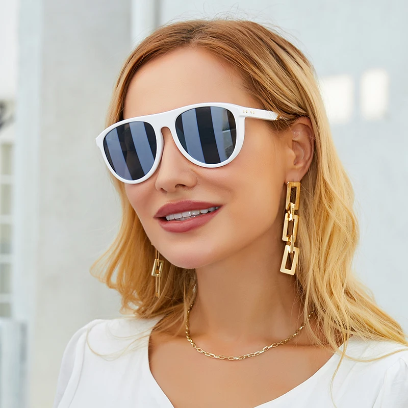 

oversized vintage round ladies sunglasses luxury brand women sun glasses sunglasses 2021 Luxury big frame shades unisex