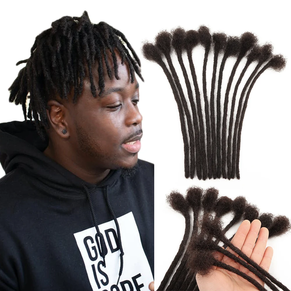 

Vast dreads locs extensions 0.4cm/0.6cm/0.8cm human hair extensions virgin afro kinky curly hair crochet human hair dreadlock