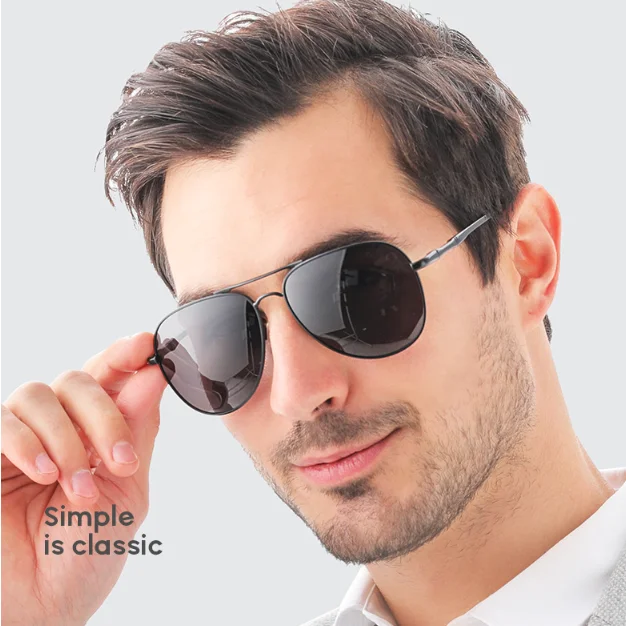 

Qmoon good quality custom logo uv400 Polarized lens Mens sunglasses