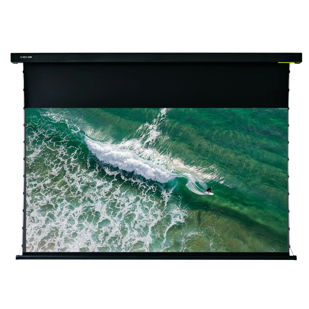 

SCREEN PRO 92 inch 16:10 ALR Motorized Projector Screen with T Prism fabric Drop Down UST Projector Screen AJ6092SPR8