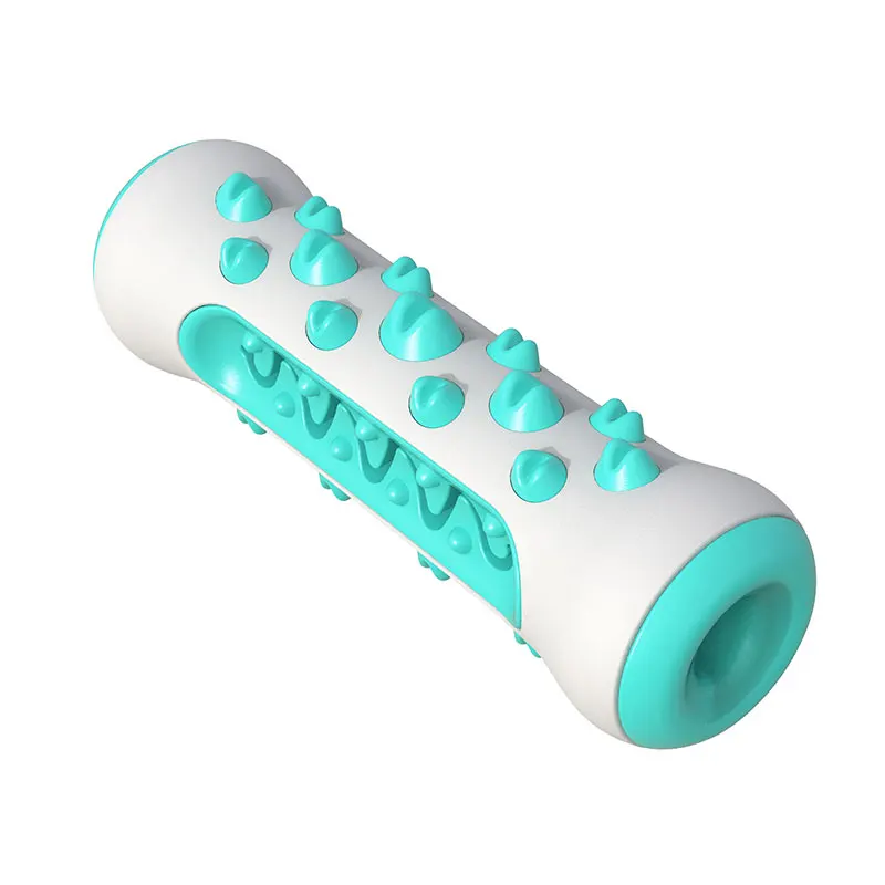 

Hot Selling Non Toxic Minimalistic Toys Dog Toy Chewable Rubber Leaky Food Molar Ball interactive toys for dogs, Blue, yellow, green