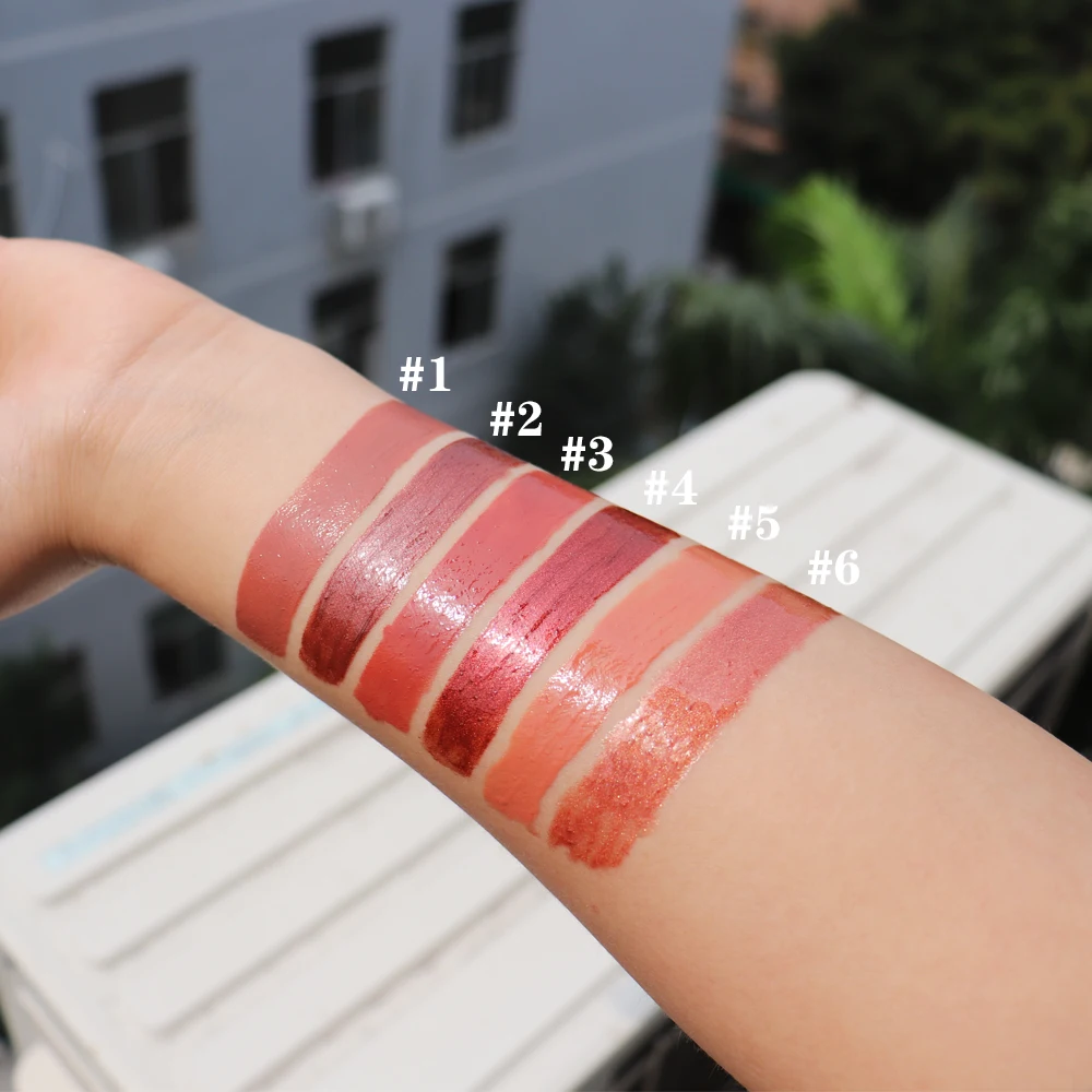 

6 Colors Available Professional Nude Liquid Velvet Matte Lipstick Waterproof organic matte liquid lipstick