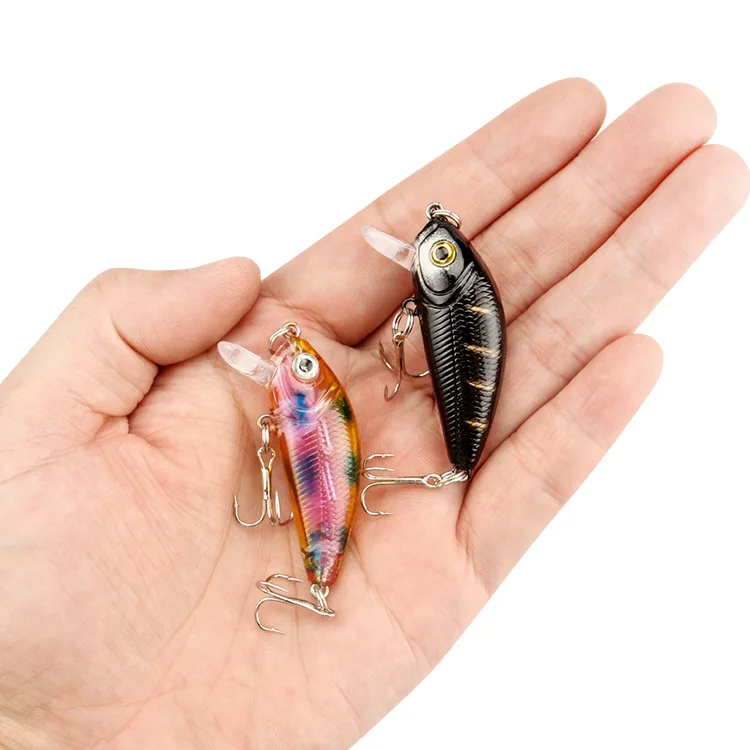 

Shallow Deep Diving Minnow Hard Fishing Lures Crank Baits for Bass Trout Freshwater and Saltwater, 8 colors