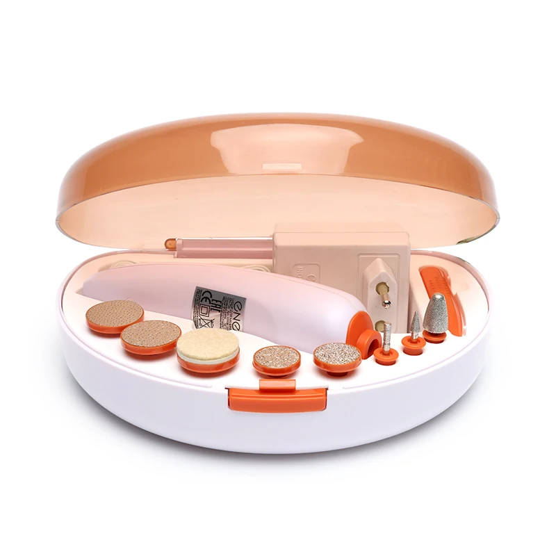 

wholesale mini nail kits with electric nail file professional electric nail clipper home manicure set for women, Picture color