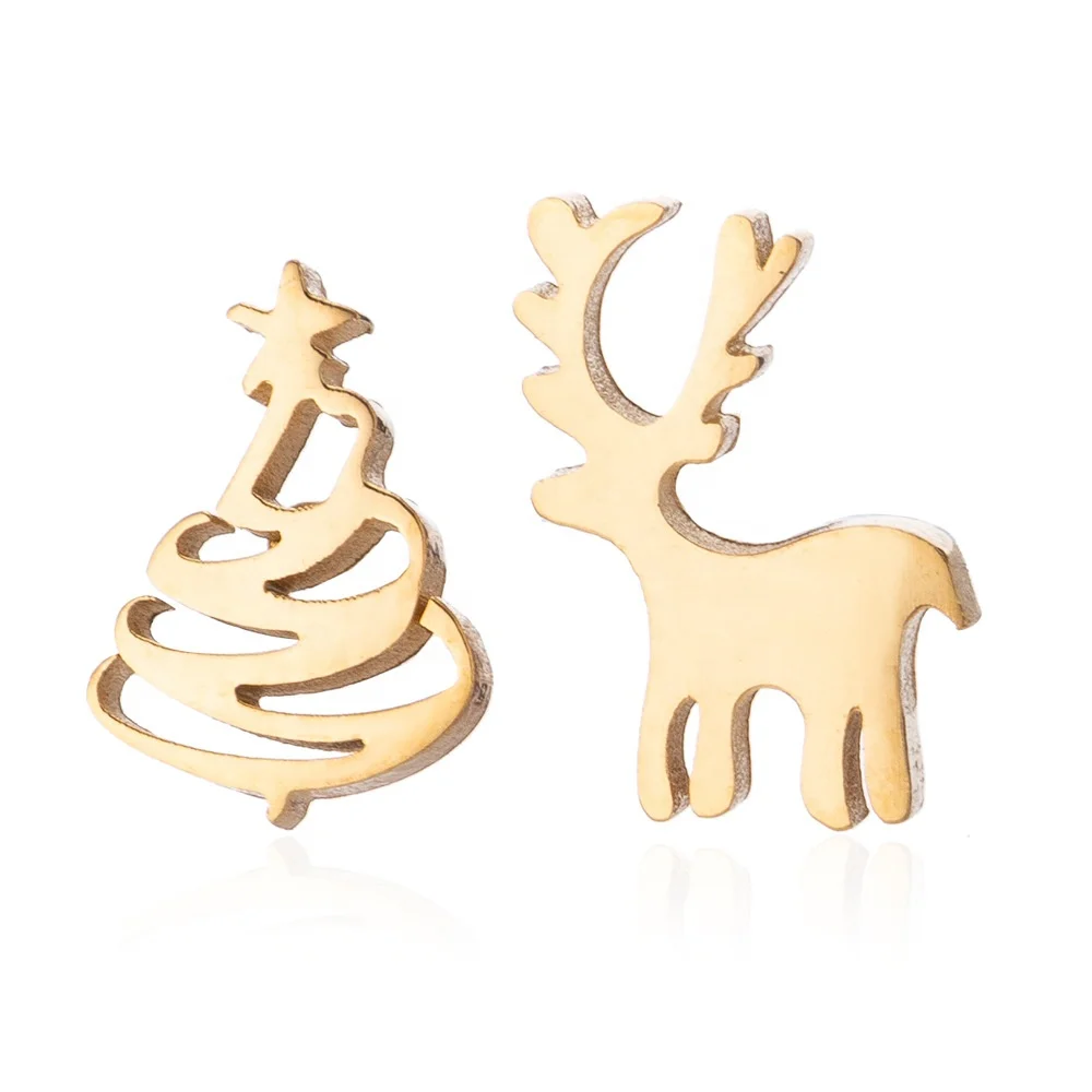 

Wholesale Jewelry Christmas Earrings Women Fashion Deer Charm Earrings Fashion