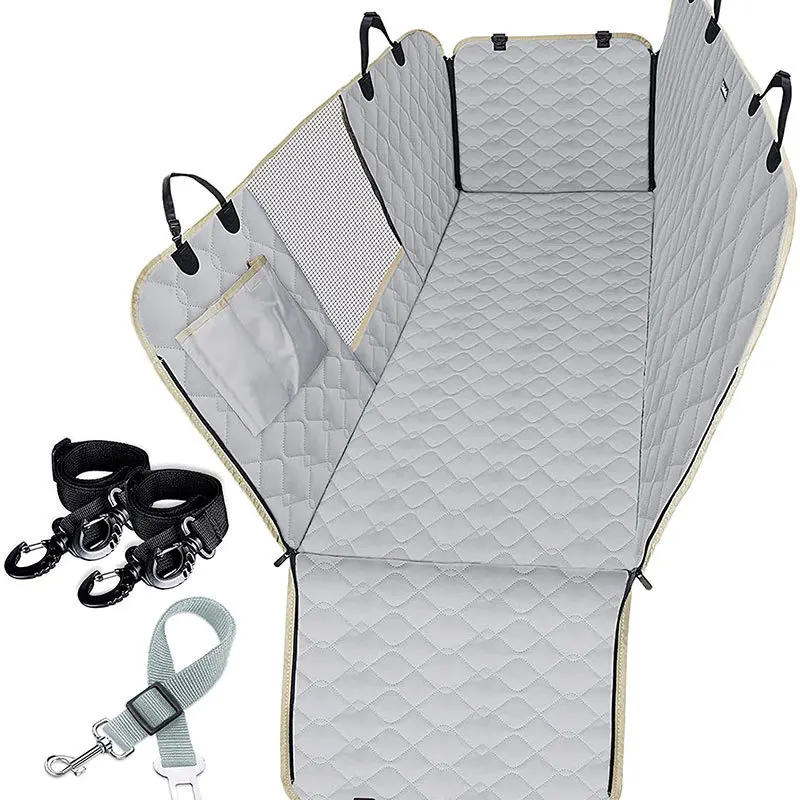 

Amazon Hot Models Rear Waterproof Car Grey Pet Mat Large small Dog Car Seat, Solid